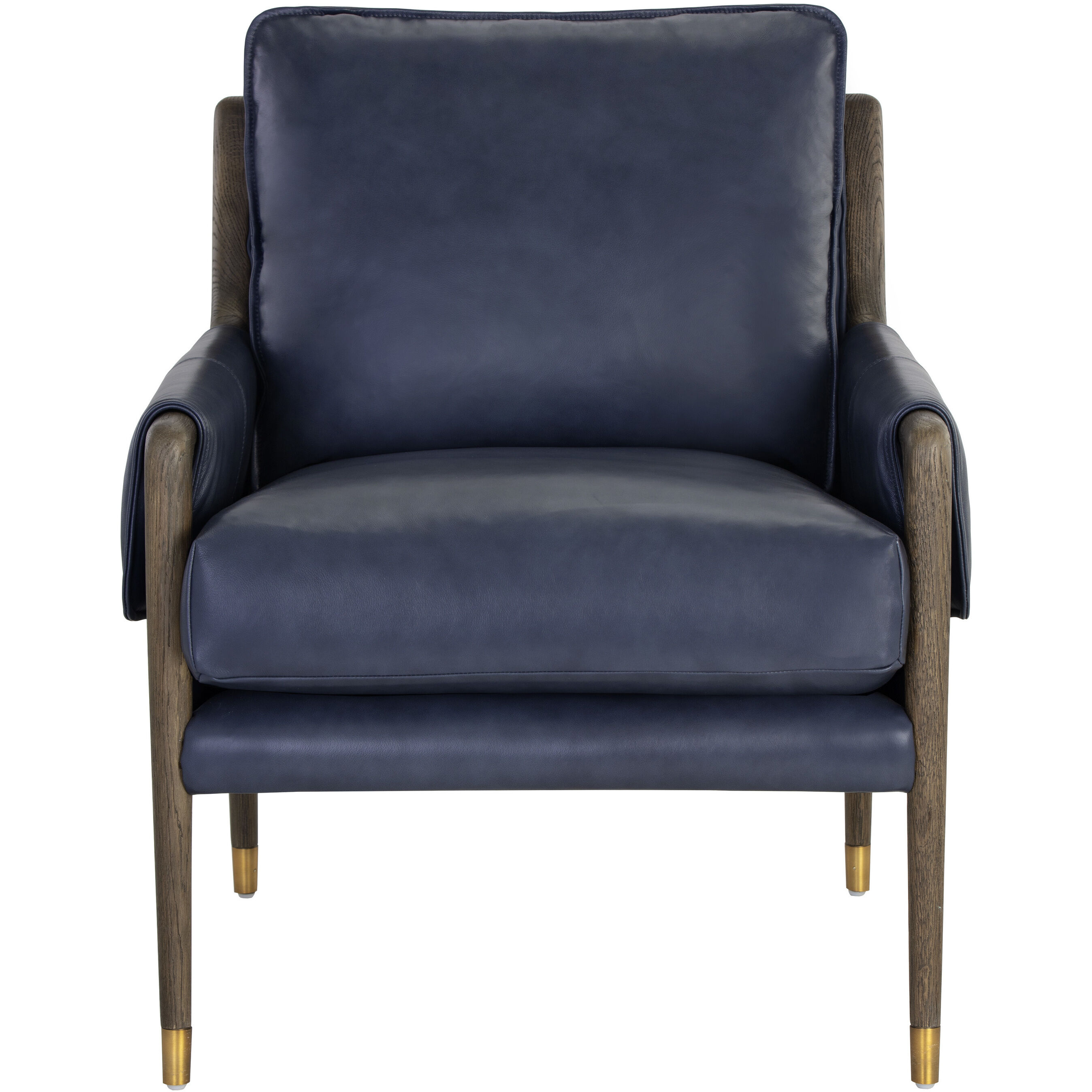 Mauti Distressed Brown / Cortina Ink Leather Armchair